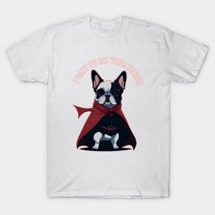 French Bulldog Halloween Vampire T-Shirt